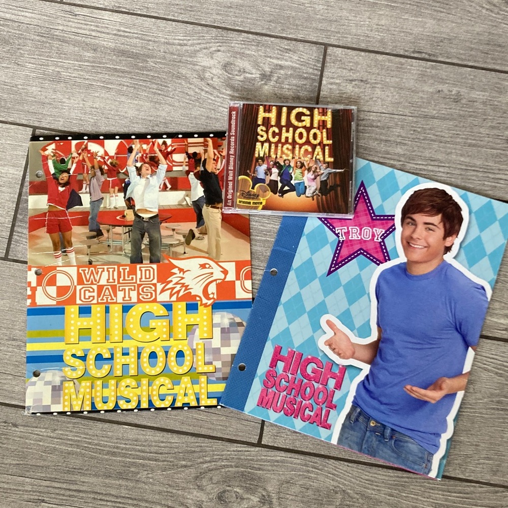 High School Musical Folder and CD Collection